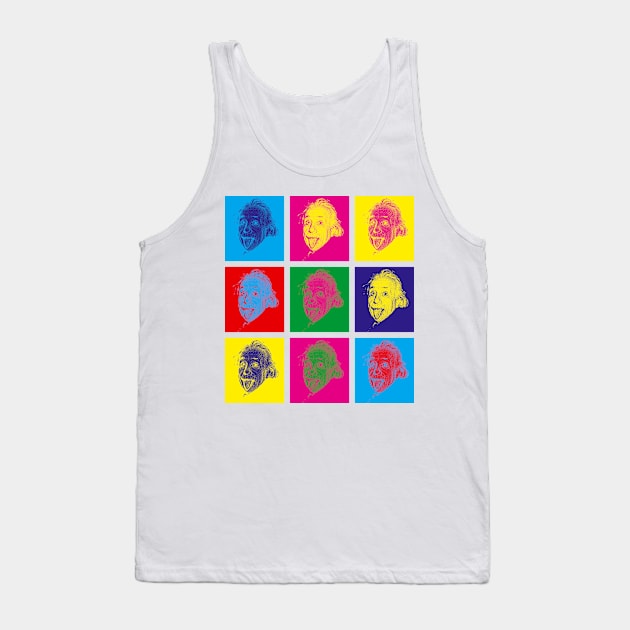 Einstein PopArt Tank Top by EagleFlyFree